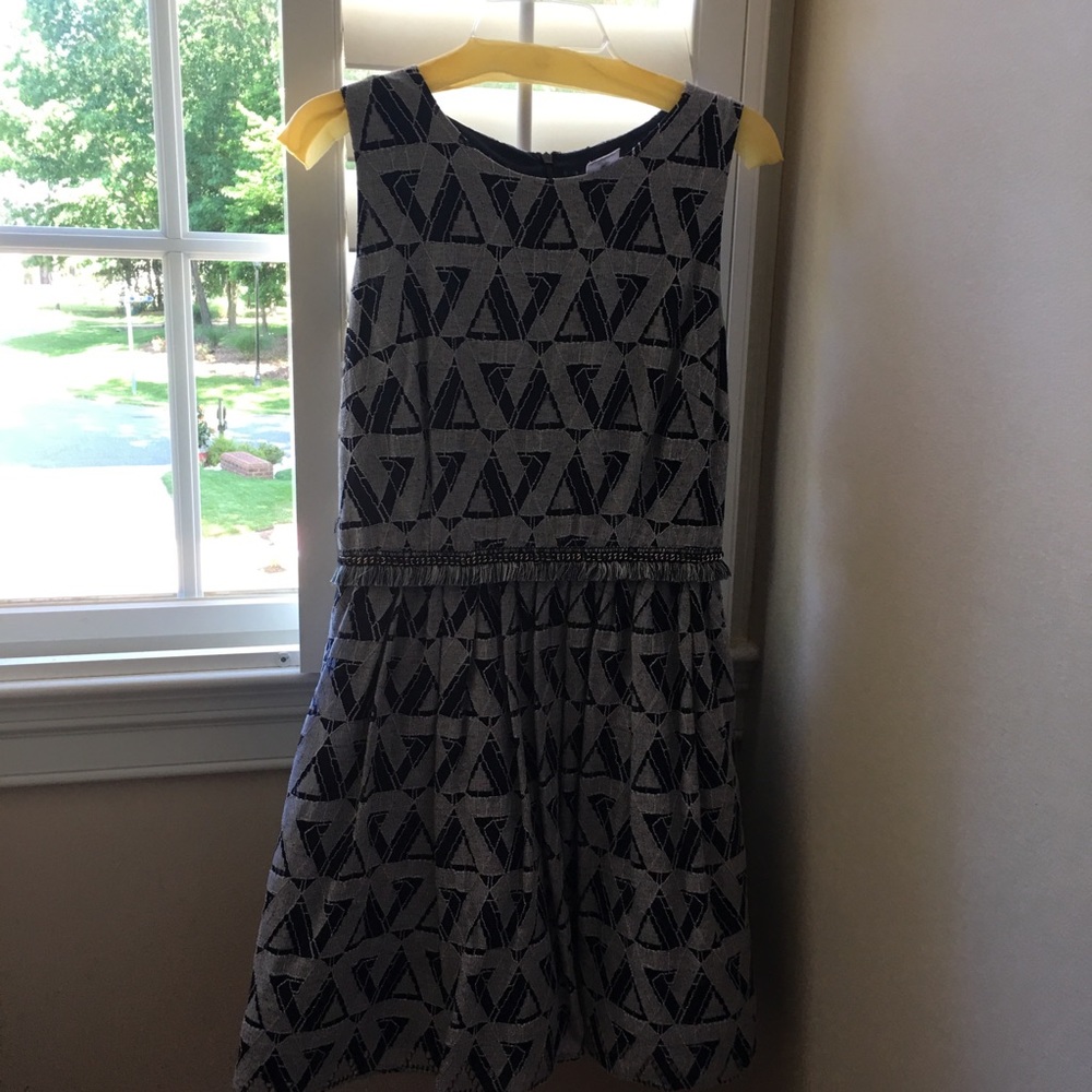 Navy blue short sleeve dress